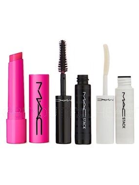 MAC Cosmetics Lashes and Lips Trio - Full Size Gloss, Mini Mascara & Mini Primer